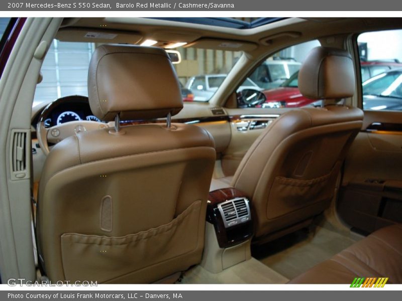 Barolo Red Metallic / Cashmere/Savanna 2007 Mercedes-Benz S 550 Sedan