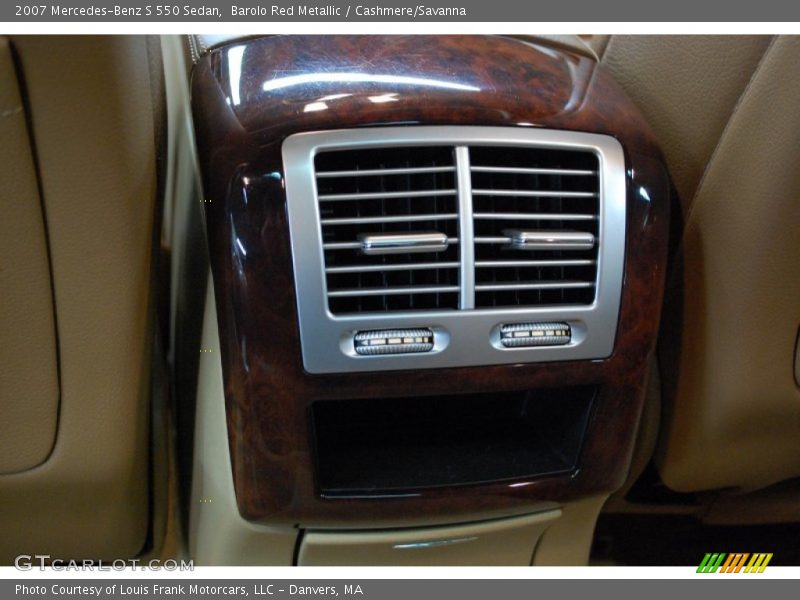 Barolo Red Metallic / Cashmere/Savanna 2007 Mercedes-Benz S 550 Sedan