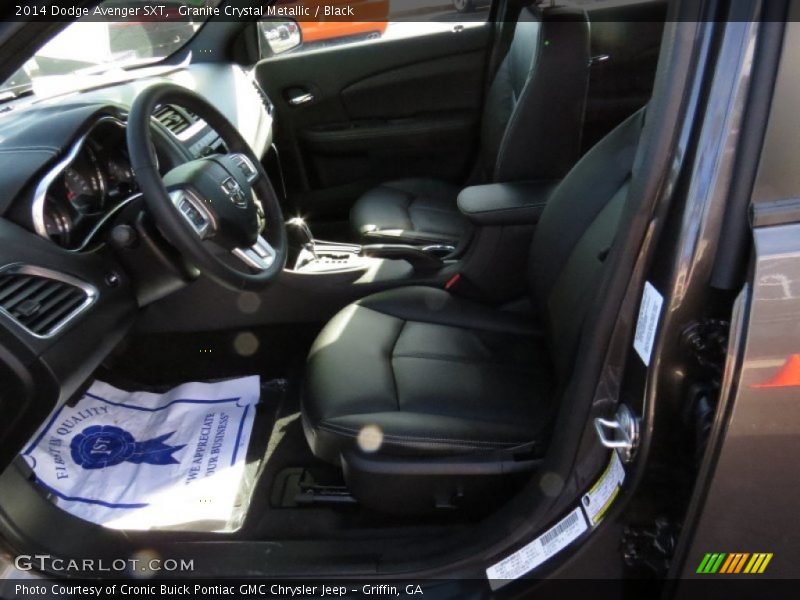 Granite Crystal Metallic / Black 2014 Dodge Avenger SXT