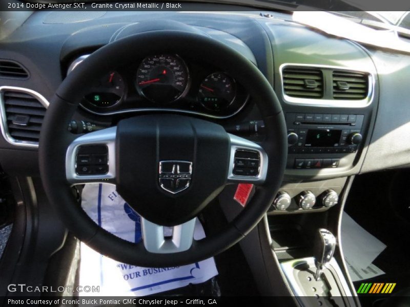 Granite Crystal Metallic / Black 2014 Dodge Avenger SXT