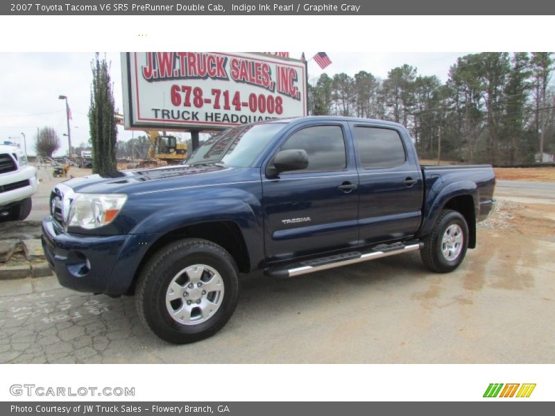 Indigo Ink Pearl / Graphite Gray 2007 Toyota Tacoma V6 SR5 PreRunner Double Cab