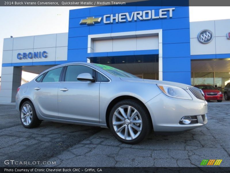 Quicksilver Metallic / Medium Titanium 2014 Buick Verano Convenience