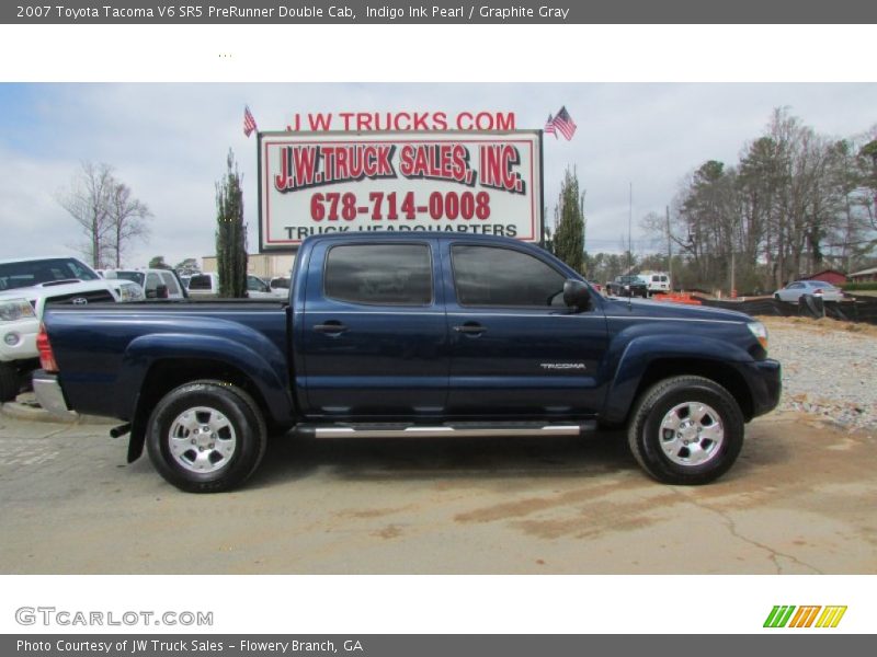 Indigo Ink Pearl / Graphite Gray 2007 Toyota Tacoma V6 SR5 PreRunner Double Cab