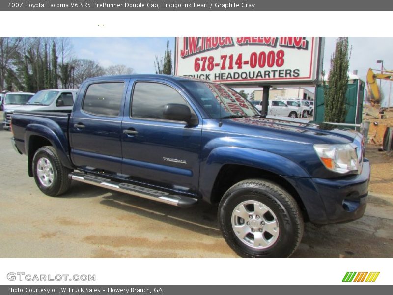 Indigo Ink Pearl / Graphite Gray 2007 Toyota Tacoma V6 SR5 PreRunner Double Cab
