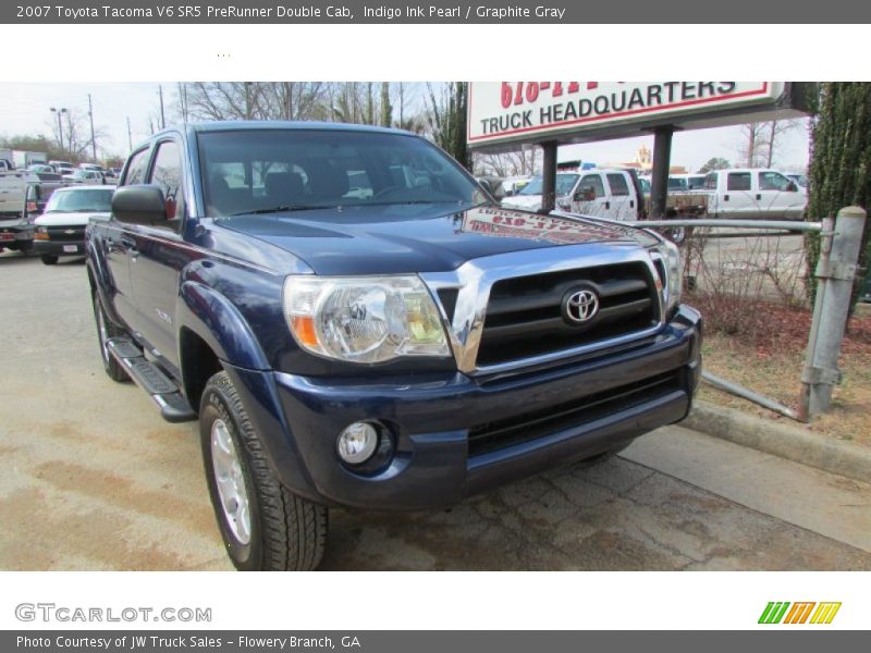 Indigo Ink Pearl / Graphite Gray 2007 Toyota Tacoma V6 SR5 PreRunner Double Cab