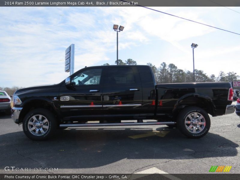 Black / Black/Cattle Tan 2014 Ram 2500 Laramie Longhorn Mega Cab 4x4
