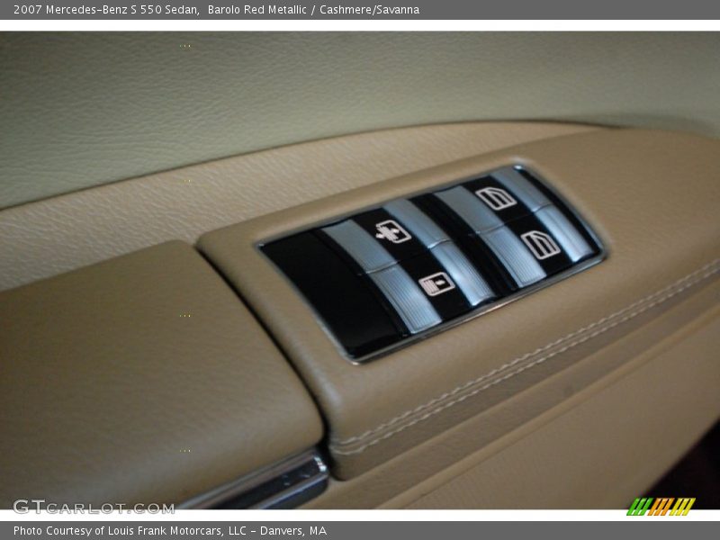 Barolo Red Metallic / Cashmere/Savanna 2007 Mercedes-Benz S 550 Sedan