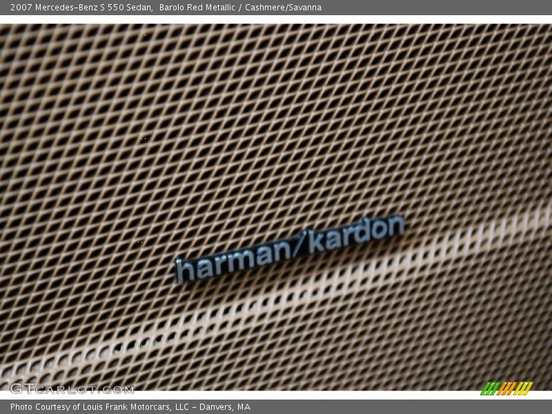 Barolo Red Metallic / Cashmere/Savanna 2007 Mercedes-Benz S 550 Sedan
