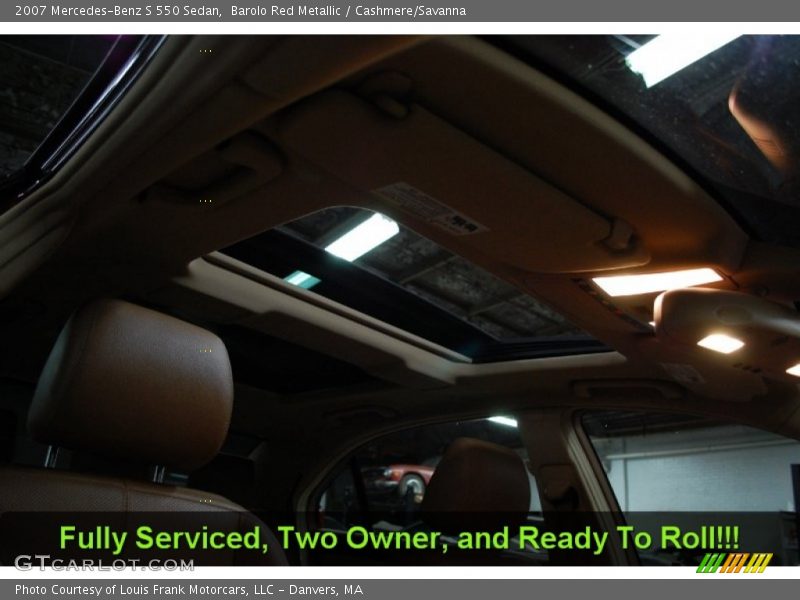 Barolo Red Metallic / Cashmere/Savanna 2007 Mercedes-Benz S 550 Sedan