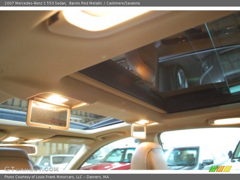 Barolo Red Metallic / Cashmere/Savanna 2007 Mercedes-Benz S 550 Sedan