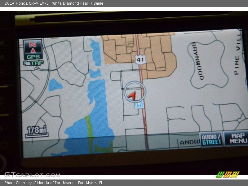 White Diamond Pearl / Beige 2014 Honda CR-V EX-L