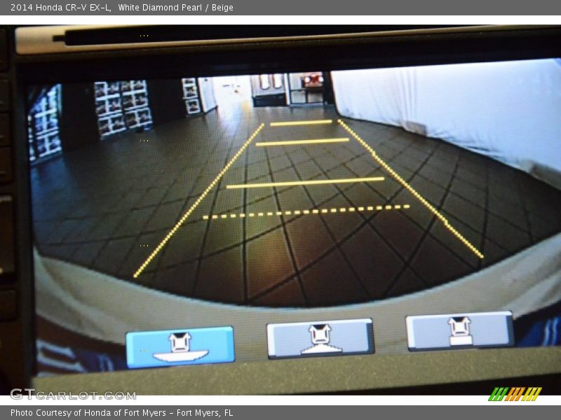 White Diamond Pearl / Beige 2014 Honda CR-V EX-L