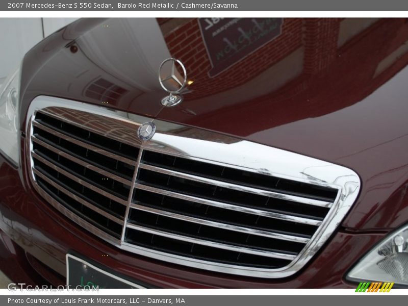 Barolo Red Metallic / Cashmere/Savanna 2007 Mercedes-Benz S 550 Sedan