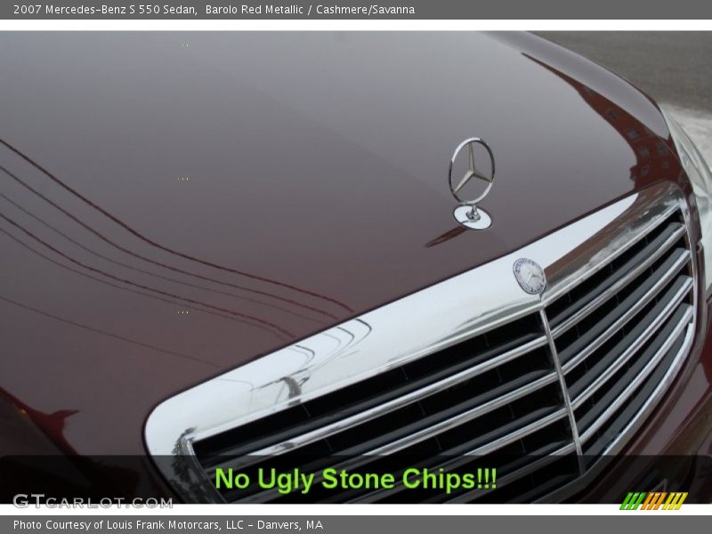 Barolo Red Metallic / Cashmere/Savanna 2007 Mercedes-Benz S 550 Sedan