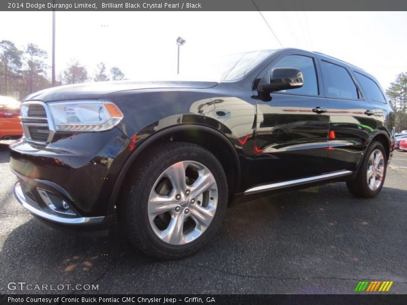 Brilliant Black Crystal Pearl / Black 2014 Dodge Durango Limited