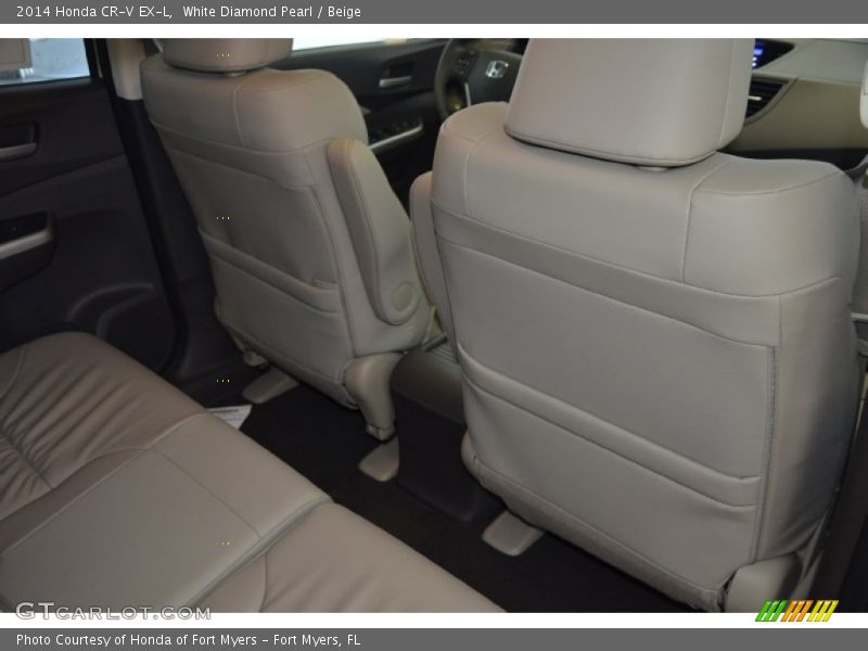 White Diamond Pearl / Beige 2014 Honda CR-V EX-L