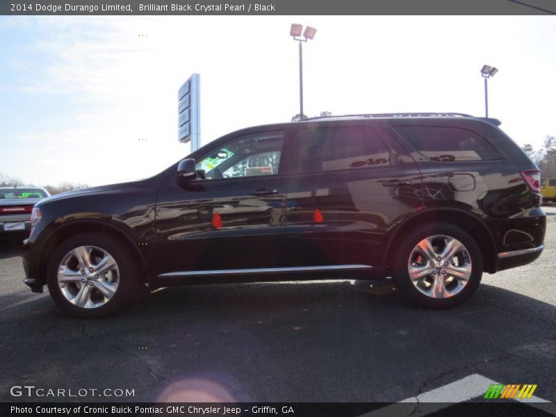 Brilliant Black Crystal Pearl / Black 2014 Dodge Durango Limited