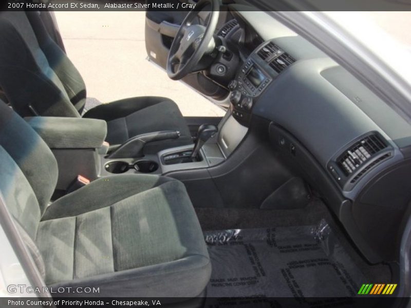 Alabaster Silver Metallic / Gray 2007 Honda Accord EX Sedan