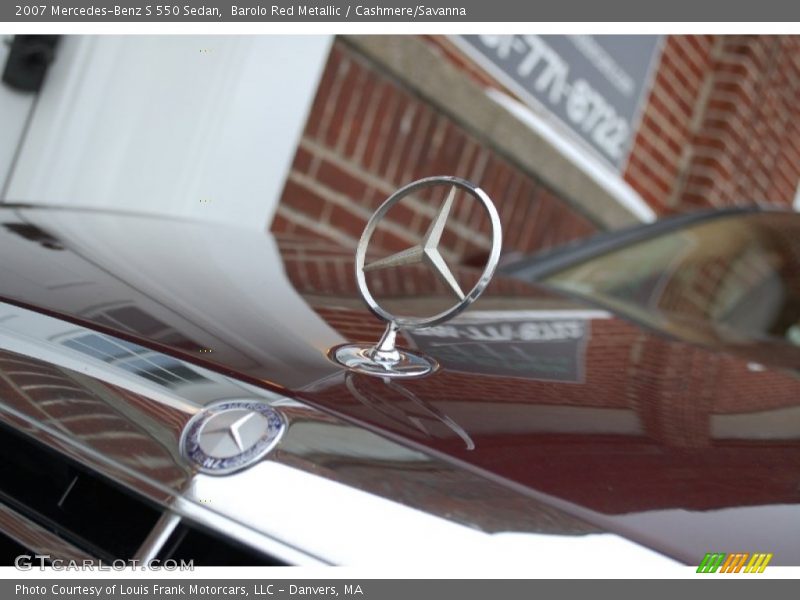 Barolo Red Metallic / Cashmere/Savanna 2007 Mercedes-Benz S 550 Sedan