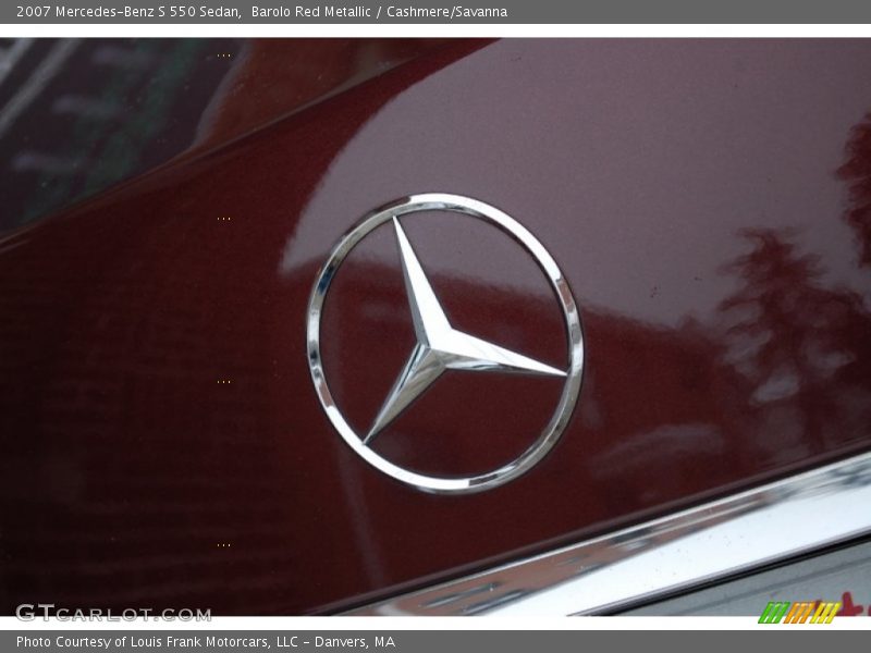 Barolo Red Metallic / Cashmere/Savanna 2007 Mercedes-Benz S 550 Sedan