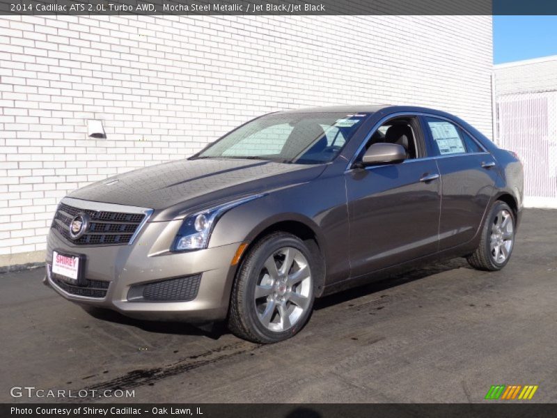 Mocha Steel Metallic / Jet Black/Jet Black 2014 Cadillac ATS 2.0L Turbo AWD