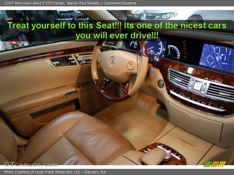 Barolo Red Metallic / Cashmere/Savanna 2007 Mercedes-Benz S 550 Sedan