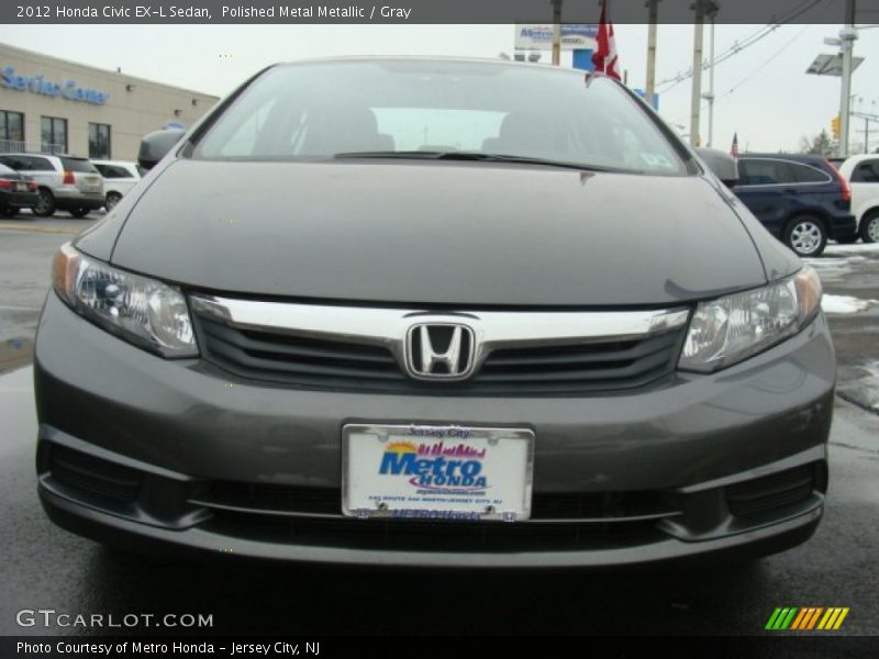 Polished Metal Metallic / Gray 2012 Honda Civic EX-L Sedan