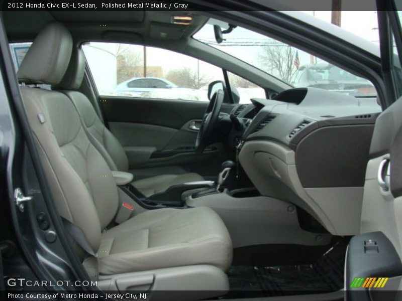 Polished Metal Metallic / Gray 2012 Honda Civic EX-L Sedan