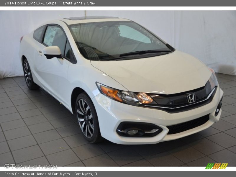 Front 3/4 View of 2014 Civic EX-L Coupe