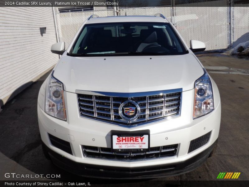 Platinum Ice Tricoat / Ebony/Ebony 2014 Cadillac SRX Luxury