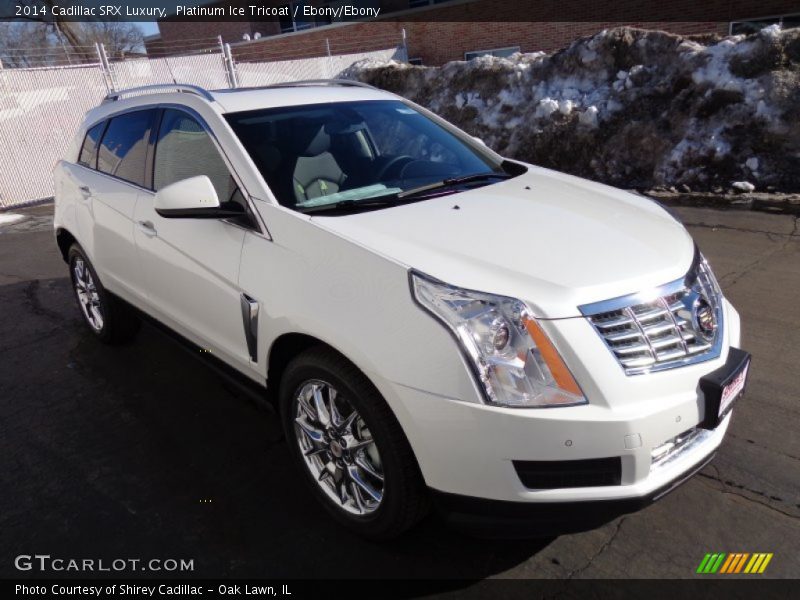 Platinum Ice Tricoat / Ebony/Ebony 2014 Cadillac SRX Luxury