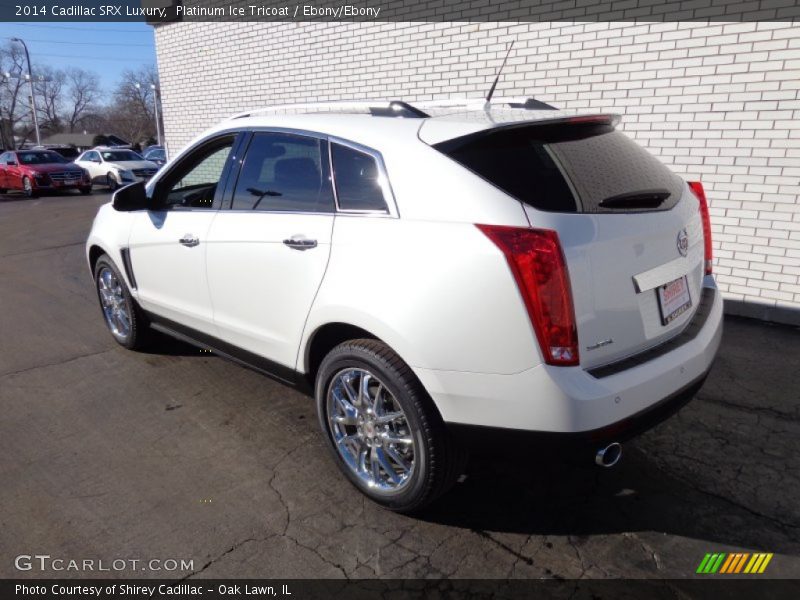 Platinum Ice Tricoat / Ebony/Ebony 2014 Cadillac SRX Luxury