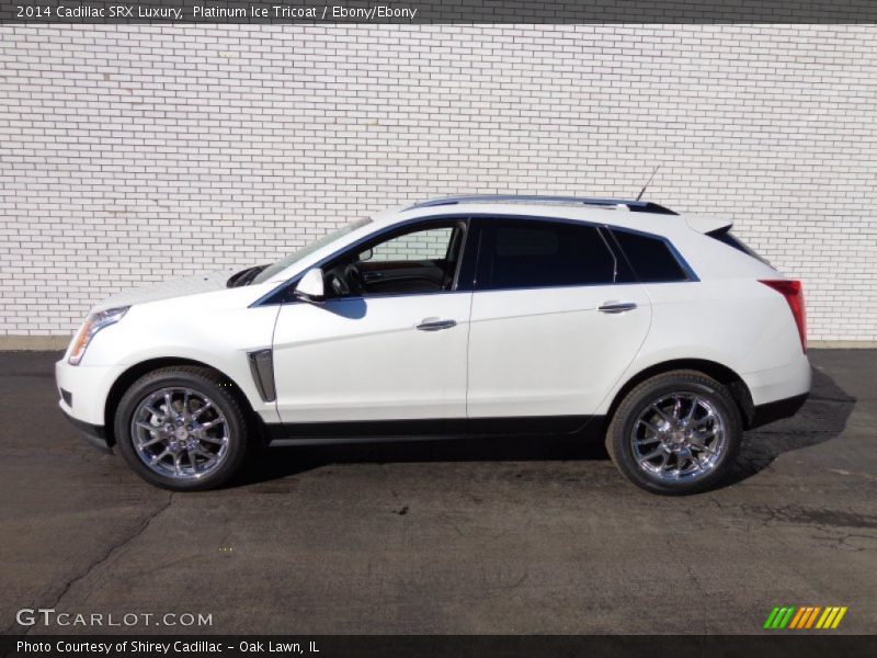 Platinum Ice Tricoat / Ebony/Ebony 2014 Cadillac SRX Luxury