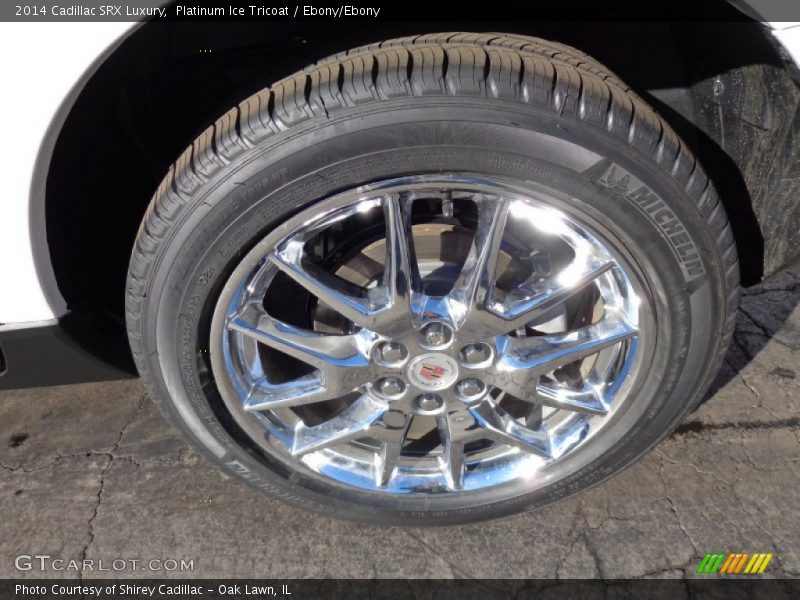 Platinum Ice Tricoat / Ebony/Ebony 2014 Cadillac SRX Luxury