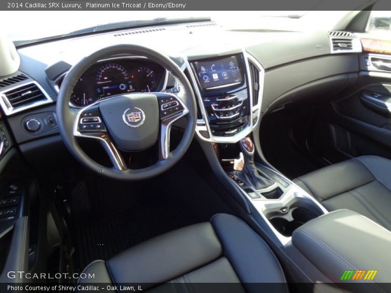Platinum Ice Tricoat / Ebony/Ebony 2014 Cadillac SRX Luxury
