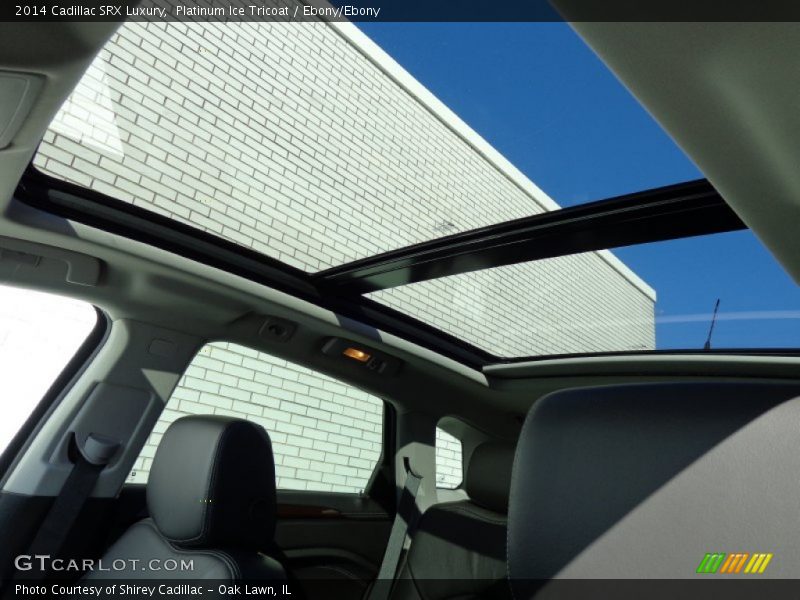 Platinum Ice Tricoat / Ebony/Ebony 2014 Cadillac SRX Luxury