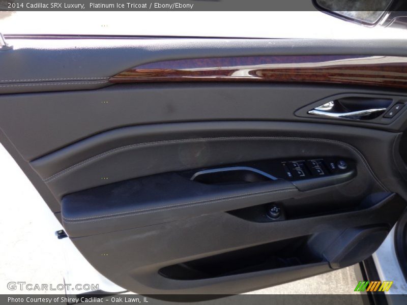Platinum Ice Tricoat / Ebony/Ebony 2014 Cadillac SRX Luxury