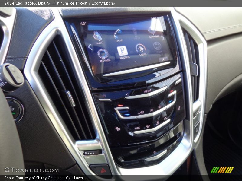 Platinum Ice Tricoat / Ebony/Ebony 2014 Cadillac SRX Luxury