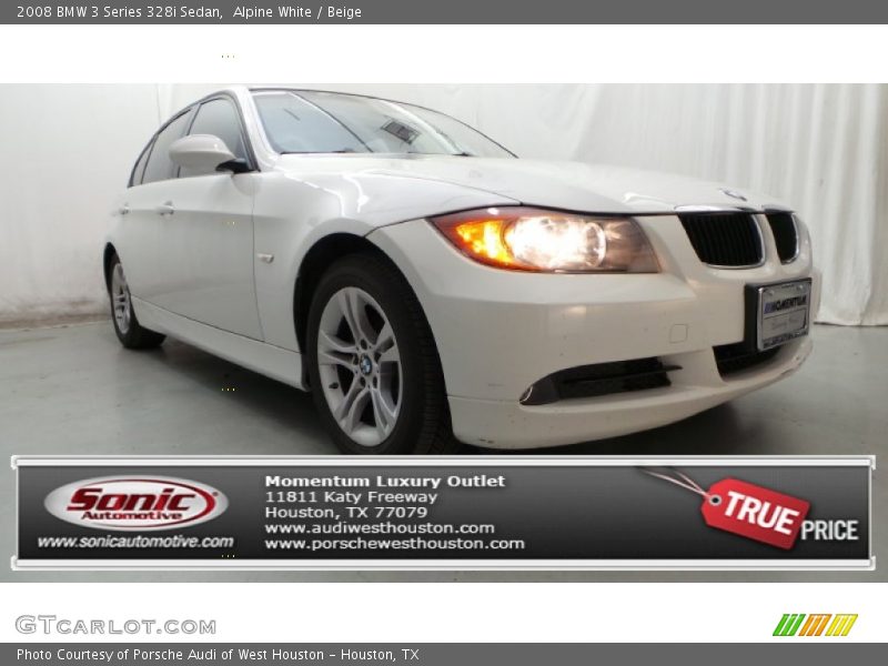 Alpine White / Beige 2008 BMW 3 Series 328i Sedan
