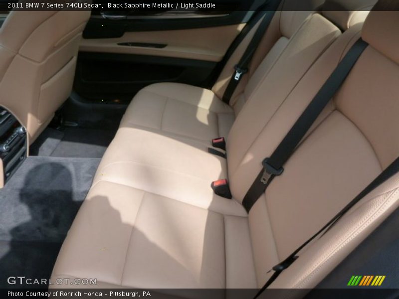 Black Sapphire Metallic / Light Saddle 2011 BMW 7 Series 740Li Sedan