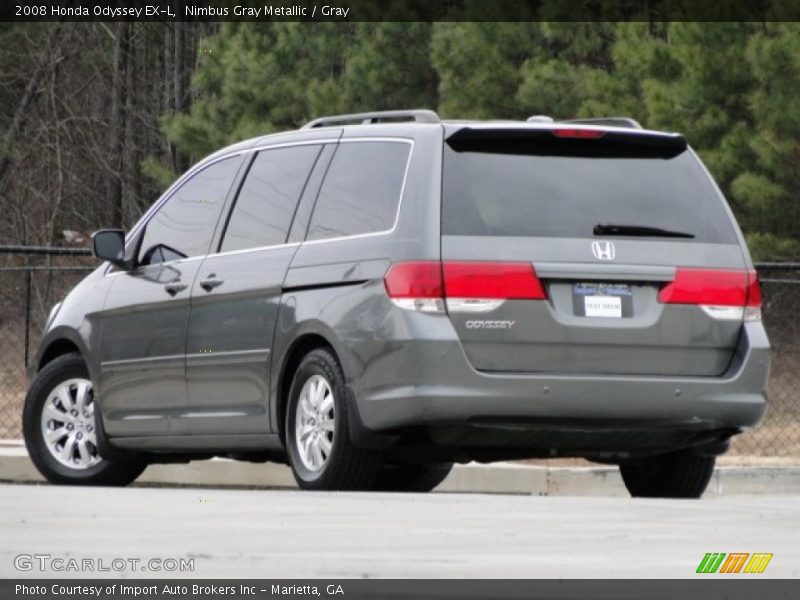 Nimbus Gray Metallic / Gray 2008 Honda Odyssey EX-L