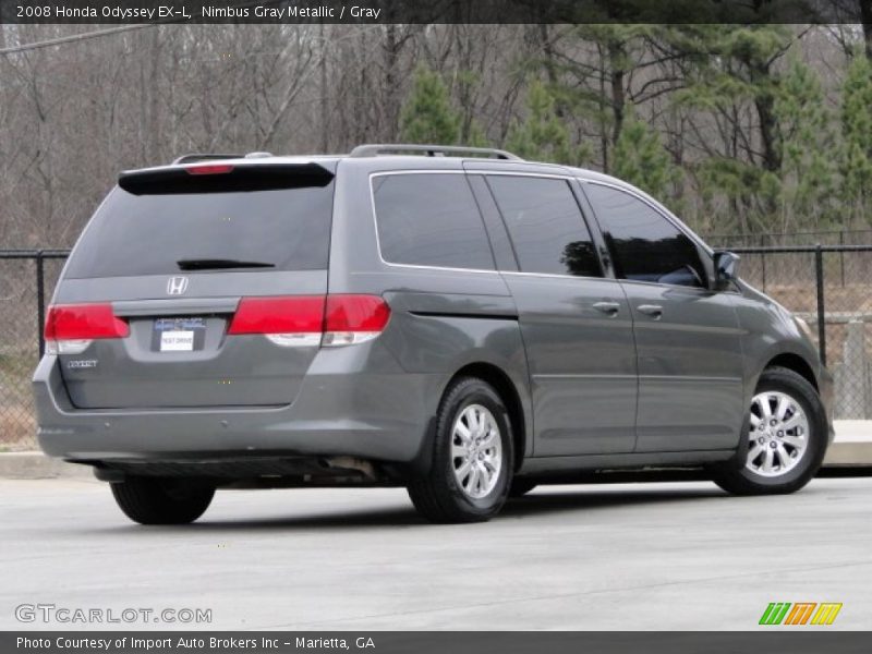 Nimbus Gray Metallic / Gray 2008 Honda Odyssey EX-L
