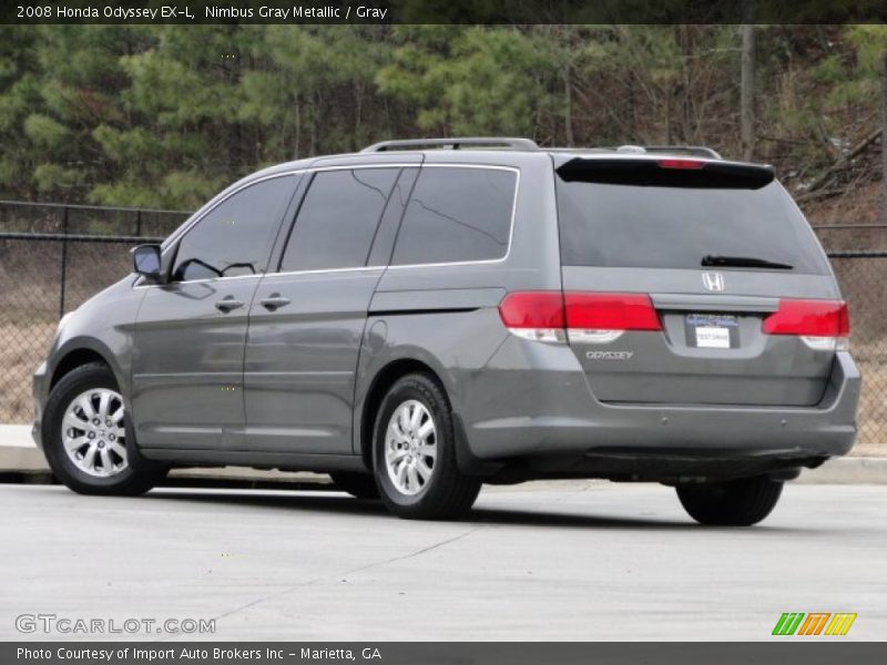 Nimbus Gray Metallic / Gray 2008 Honda Odyssey EX-L