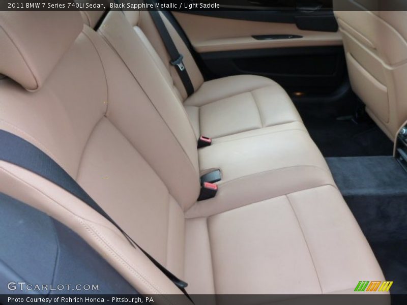 Black Sapphire Metallic / Light Saddle 2011 BMW 7 Series 740Li Sedan