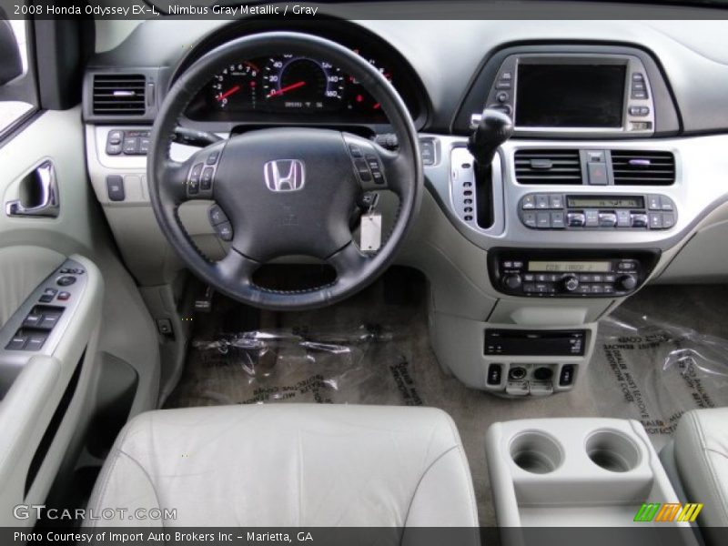 Nimbus Gray Metallic / Gray 2008 Honda Odyssey EX-L