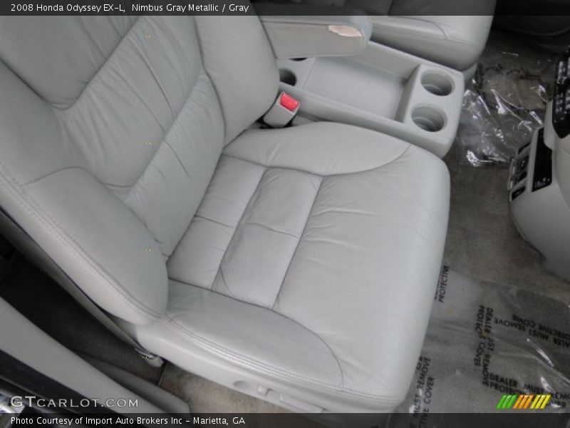 Nimbus Gray Metallic / Gray 2008 Honda Odyssey EX-L