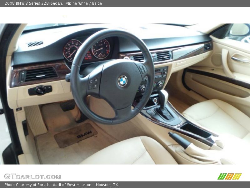 Alpine White / Beige 2008 BMW 3 Series 328i Sedan