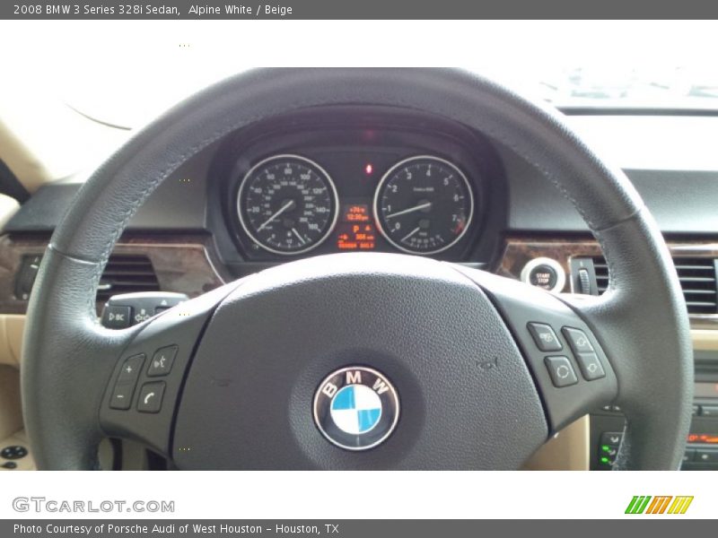 Alpine White / Beige 2008 BMW 3 Series 328i Sedan