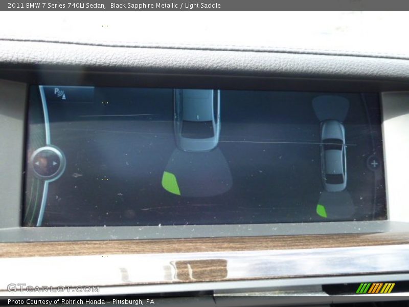 Black Sapphire Metallic / Light Saddle 2011 BMW 7 Series 740Li Sedan