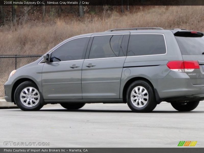 Nimbus Gray Metallic / Gray 2008 Honda Odyssey EX-L